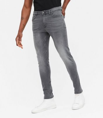 Men's Stonewashed Jeans Pants Grey | Martin Valen